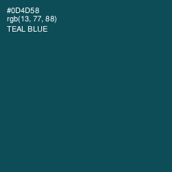 #0D4D58 - Teal Blue Color Image